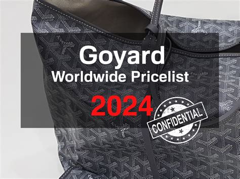 goyard retail prices 2023